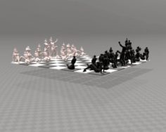 Erotic Chess Set Free 3D Model