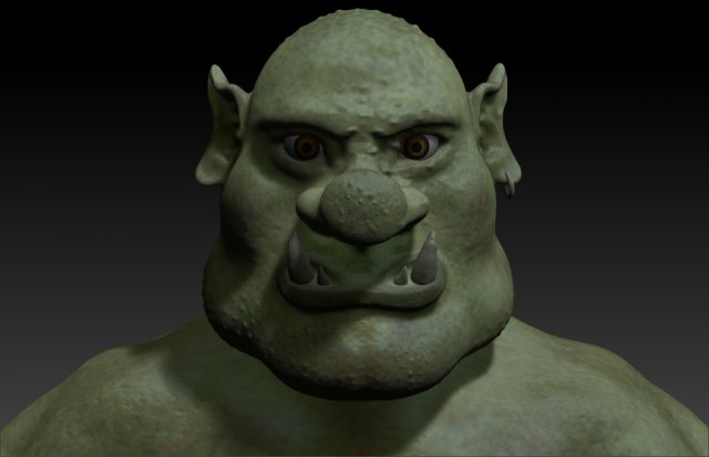 Rigged ogre wariior 3D Model