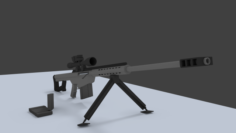 Sniper Not Textured 3D Model