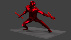 Daredevil low poly 3D Model