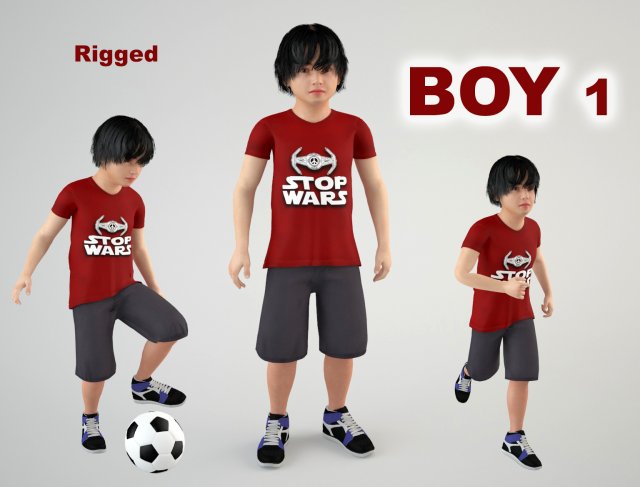 Boy 1 3D Model