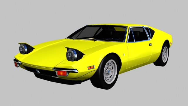 1971 De Tomaso Pantera 3D Model