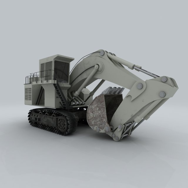 Vehicle – Excavator 06 3D Model