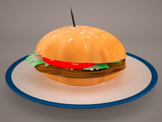 Hamburger 3D Model