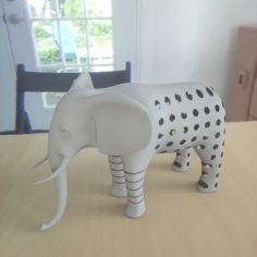 Elephant pattren 3D Print Model