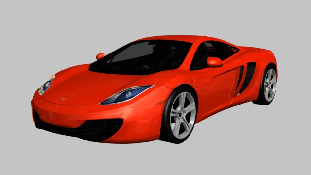 2011 McLaren MP4-12C 3D Model