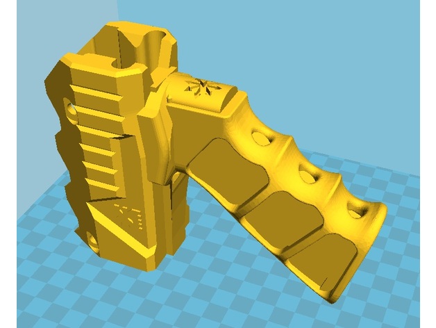 One-piece Caliburn Foregrip 3D Print Model