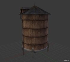 Silo tower 3D Model
