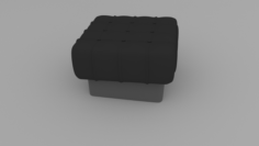 Padded stool 3D Model