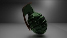 A Military Hand Grenade 3D Model