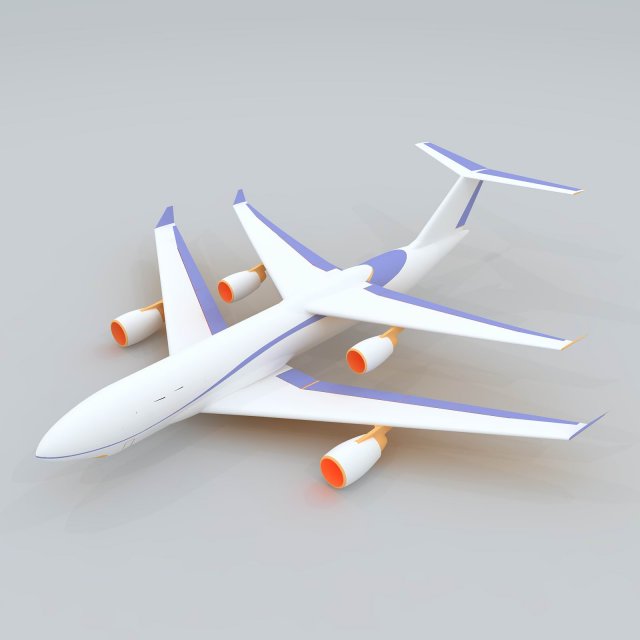 Transportation Aircraft 82956 3D Model