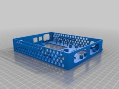 AM8 Electronics Case with 120mm Fan Cover 3D Print Model