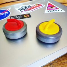 Mini Curling Stones 3D Print Model