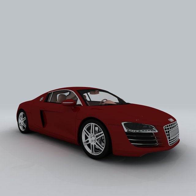 Vehicle – Audi car R8 02 3D Model