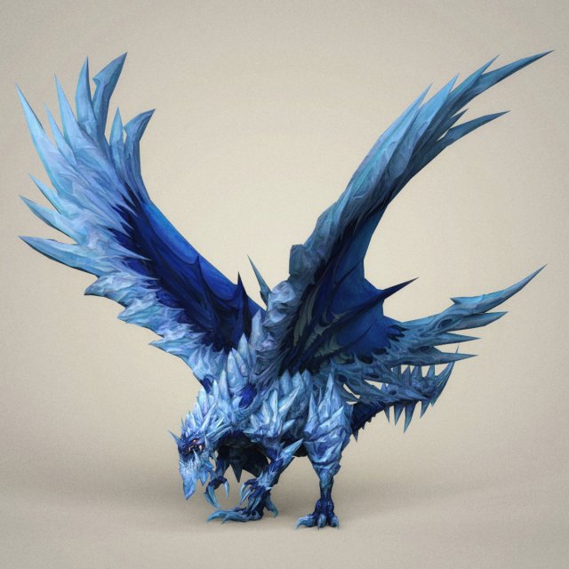 Fantasy Monster Dragon 3D Model