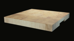 Hard wooden Cutting Board 3D Model