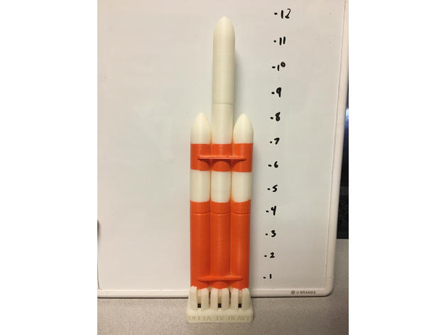 Delta 4 Heavy 3D Print Model