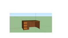 Triangular Desk 3D Model