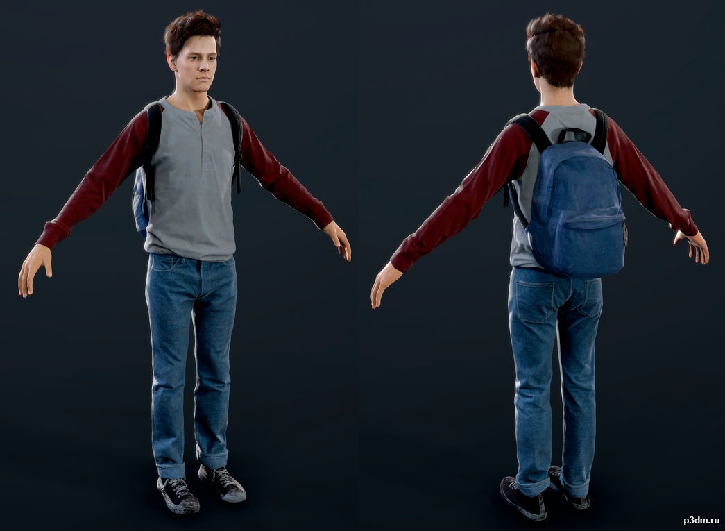 Young Samuel 3D Model