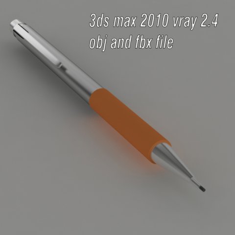 Propelling mechanical pencil Free 3D Model