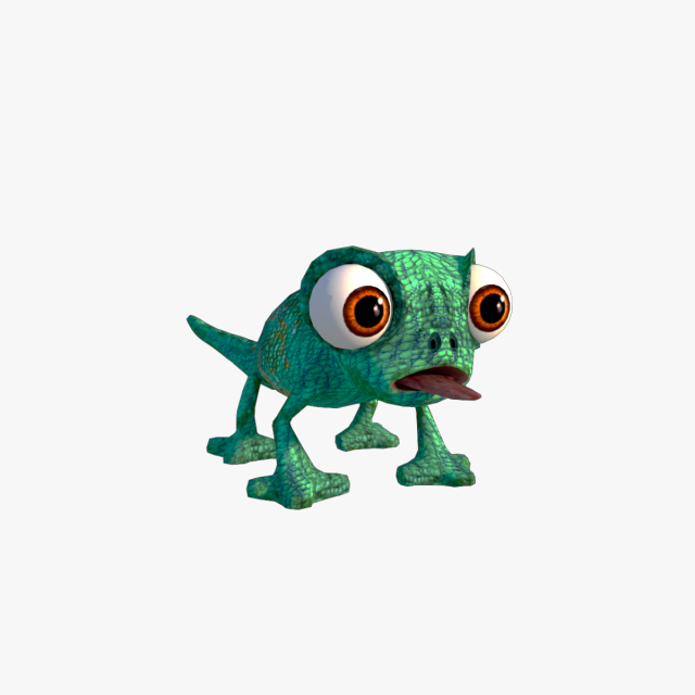 Lizard cartoon 3D Model