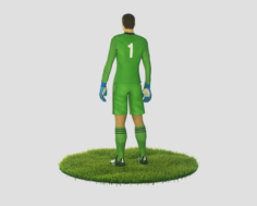 Manuel Neuer goalkeeper football player 3D Model