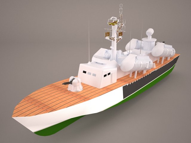 Osa-class missile boat 3D Model