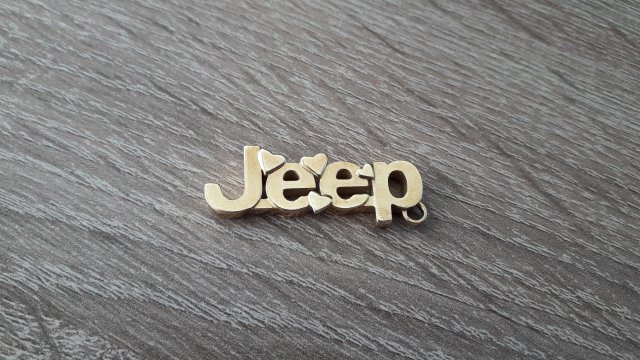 Jeep hearts keychain 3D Model