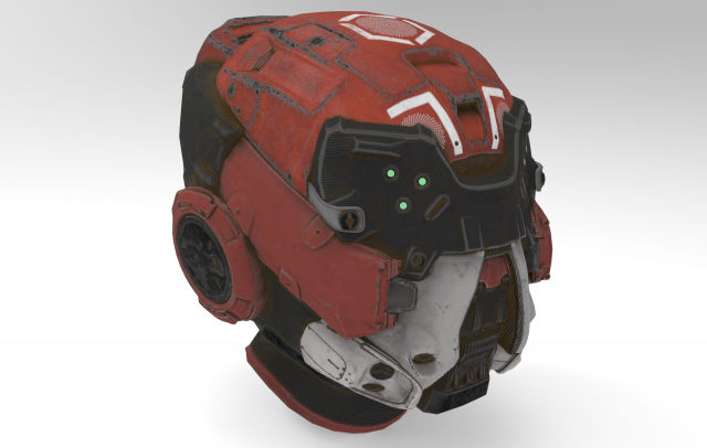 Scifi helmet 3D Model