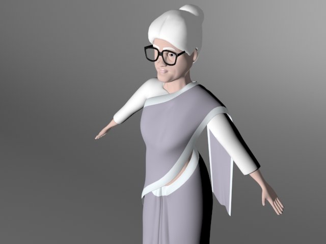 Old woman 3D Model