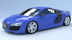 Audi R8 Low Poly 3D Model