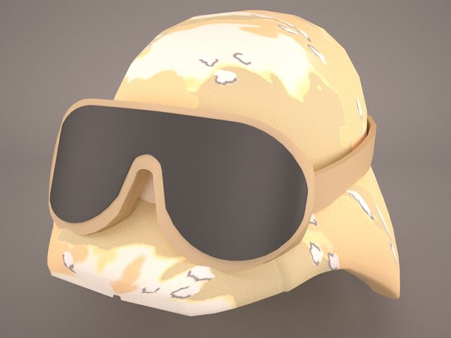 Combat Helmet Ballistic 3D Model