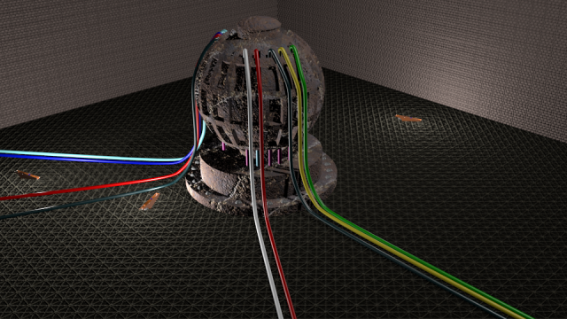 Fusion reactor on the clear server to use as a power generator or as pumps inreato de fuso no clear 3D Model