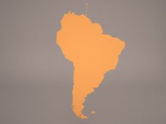 South America 3D Model