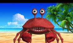 Cartoon crab 3D Model