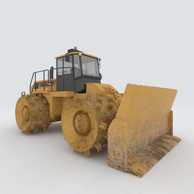 Vehicle bulldozer 3 3D Model