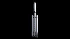 Falcon Heavy V12 Fully Reusable 3D Model