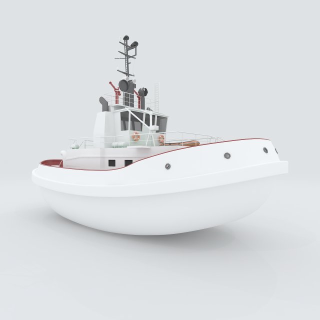 Vehicles – large passenger ship 02 3D Model