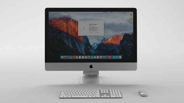 Apple iMac 5K 3D Model
