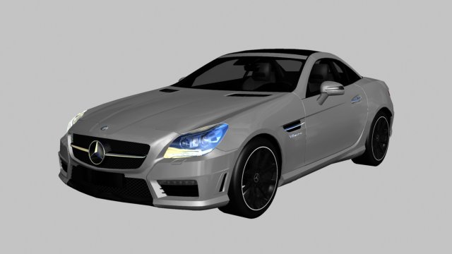2012 Mercedes-Benz SLK55 AMG 3D Model
