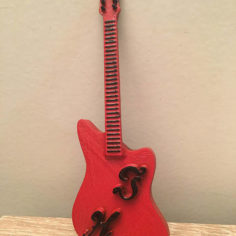 Johnny Hallyday Guitar 3D Print Model