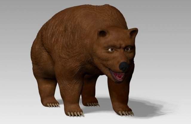 Rigged bear 3D Model