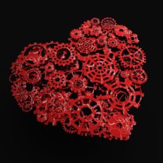 Heart Gears 3D Model