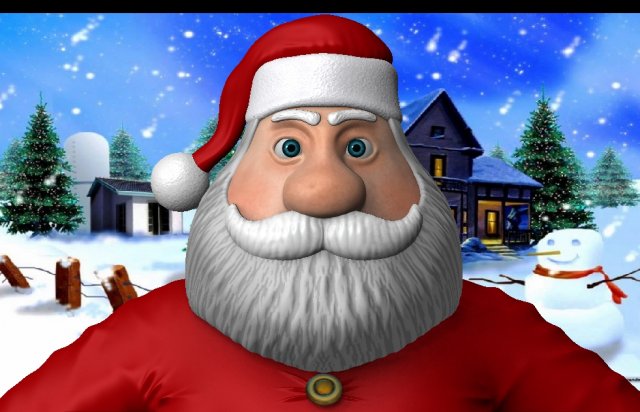 Cartoon santa 3D Model