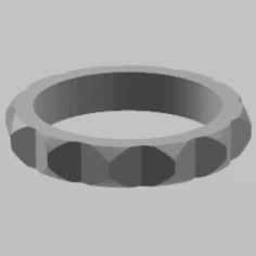 facet ring 3D Print Model