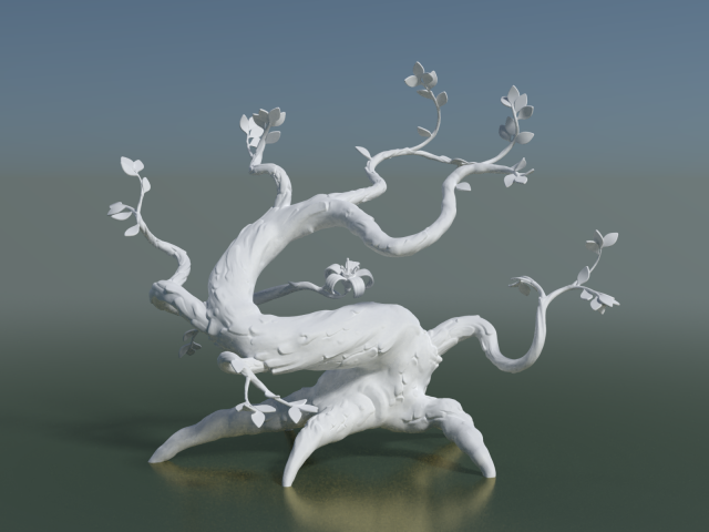 Printable Fantasy Tree 3D Model