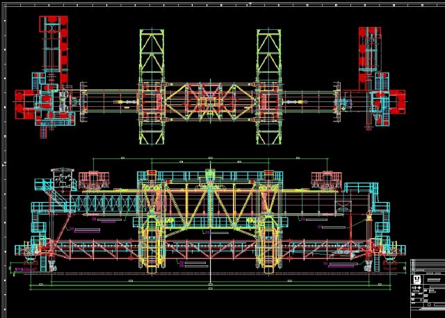 European bridge double bucket wheel mixer 3D Model