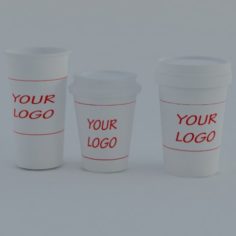 Coffee cups 3D Model
