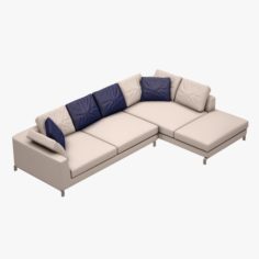 BB Italia Ray L Couch 3D Model