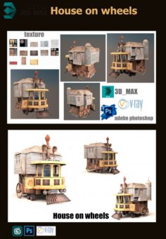 House on wheels 3D Model